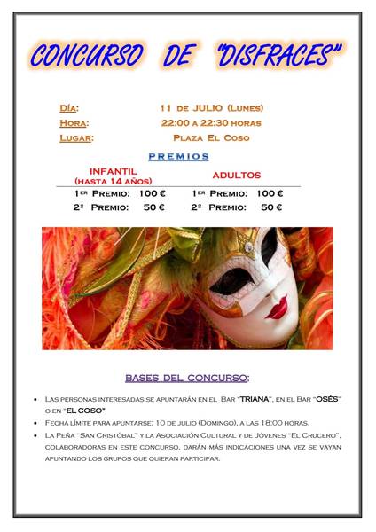 Concurso de disfraces